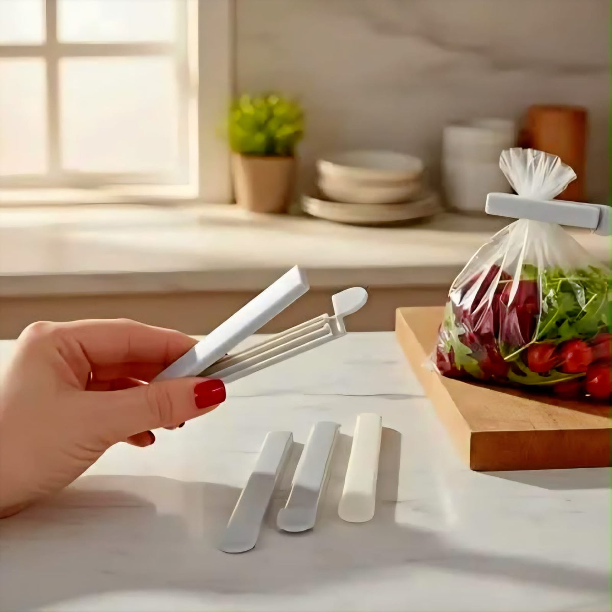 Set de 4 clips selladores para bolsas