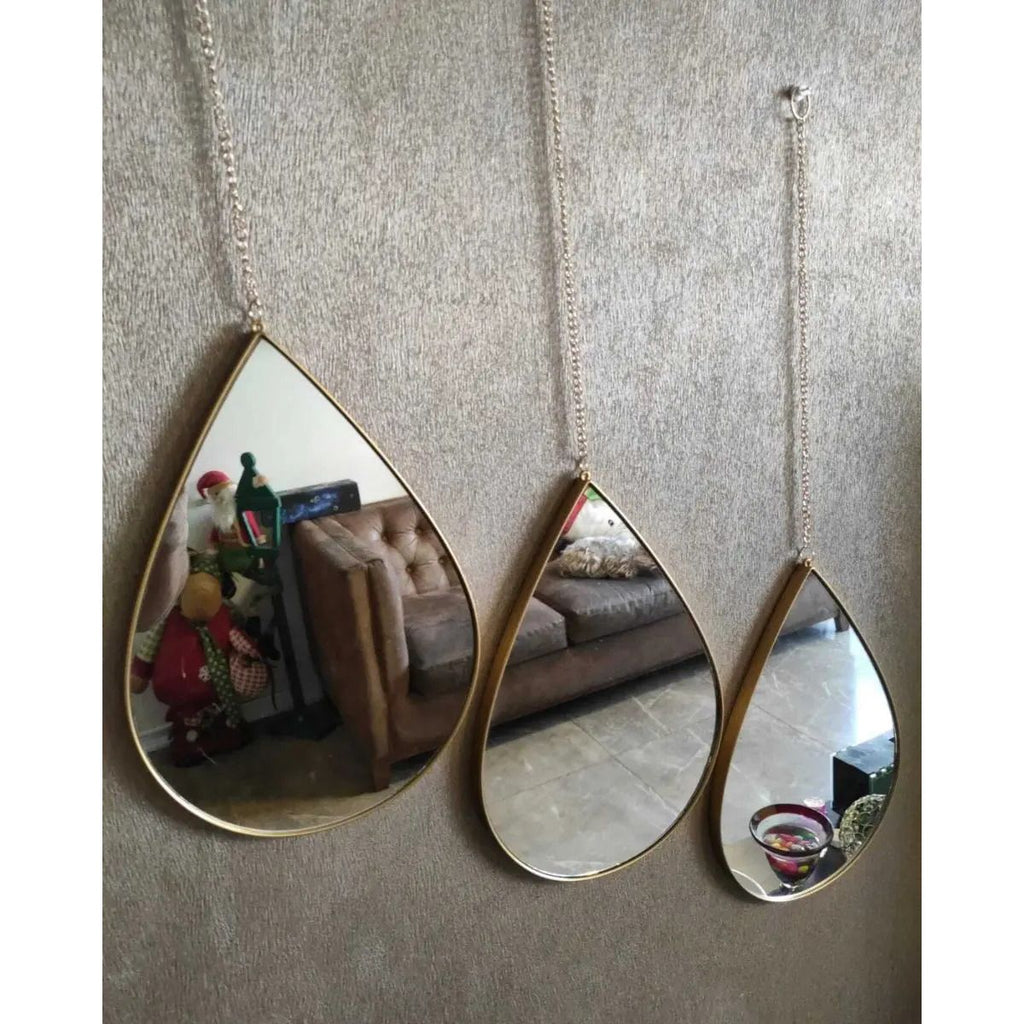 Espejos decorativos para pared en forma de gota