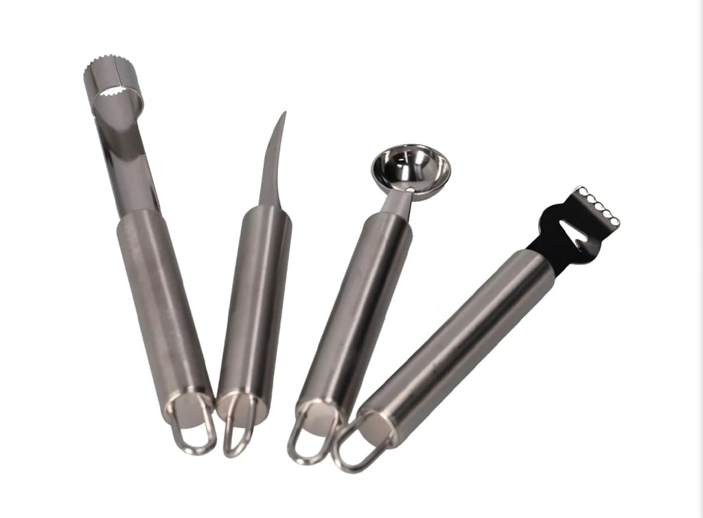 Set de herramientas para fruta, acero inoxidable