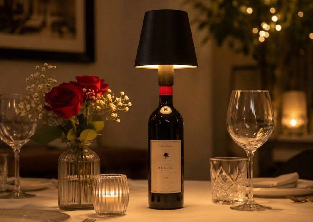Lámpara LED para botella