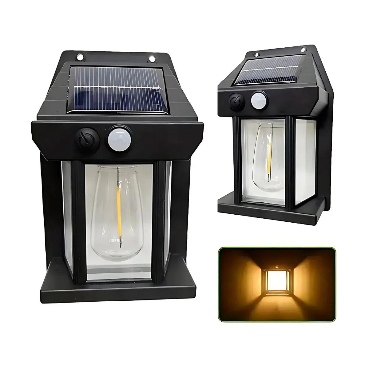 Lámpara para exterior con panel solar