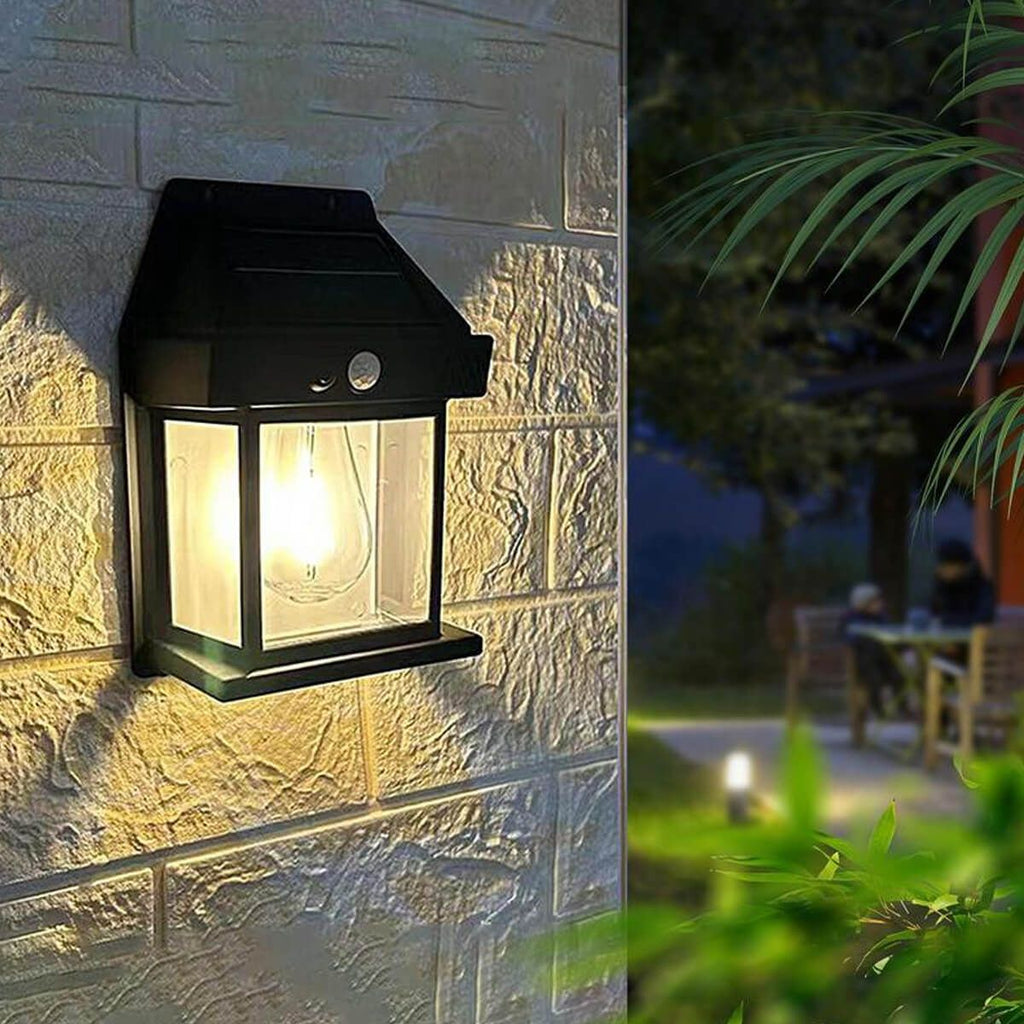 Lámpara para exterior con panel solar