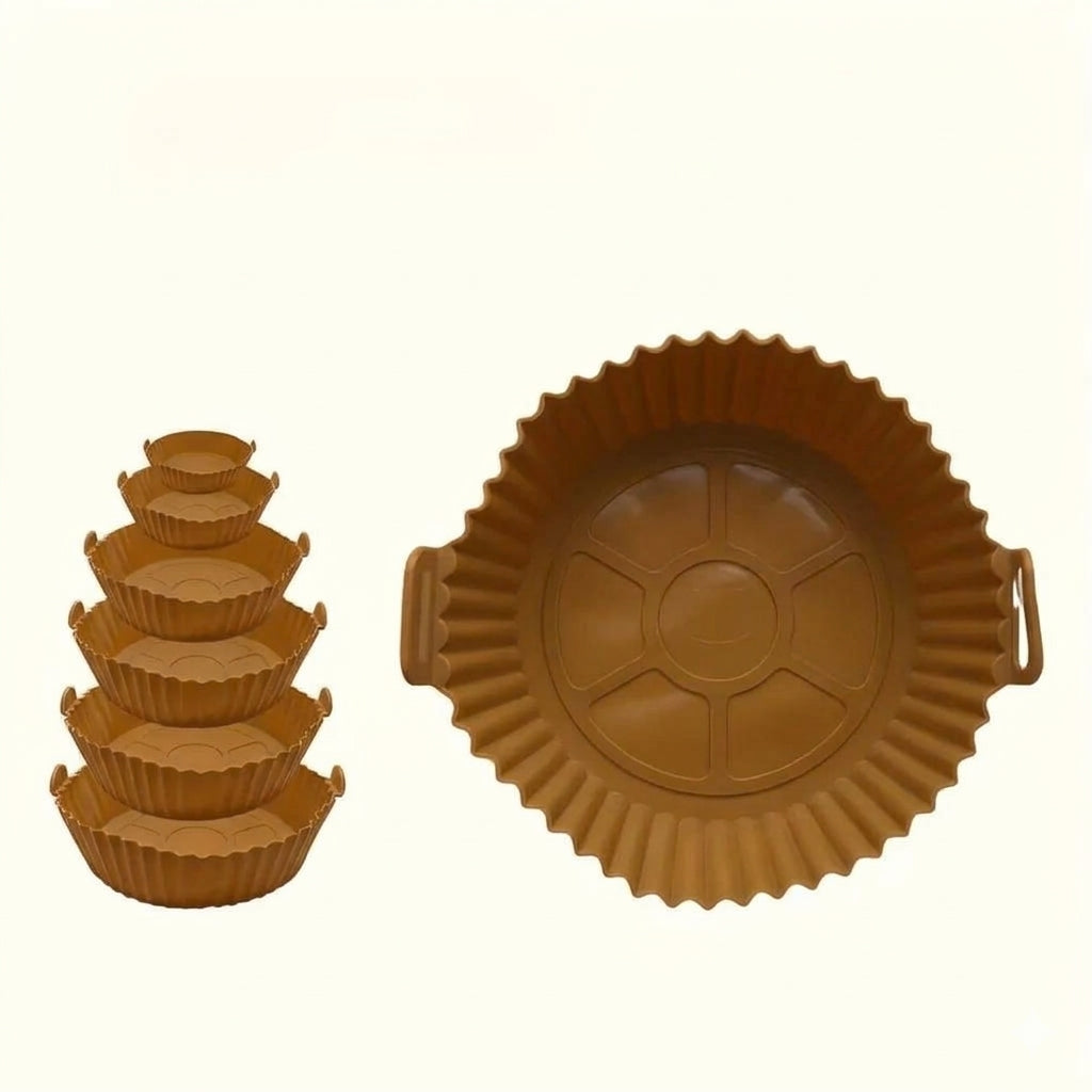 Set de 6 moldes de silicón para freidora de aire