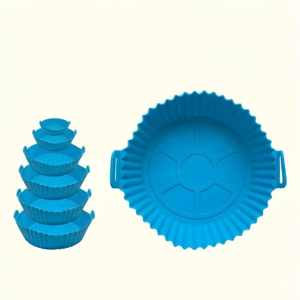 Set de 6 moldes de silicón para freidora de aire