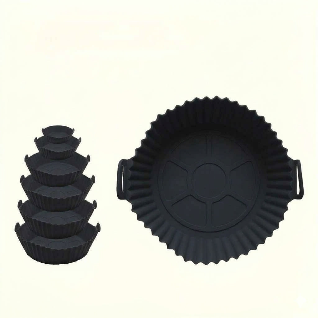 Set de 6 moldes de silicón para freidora de aire