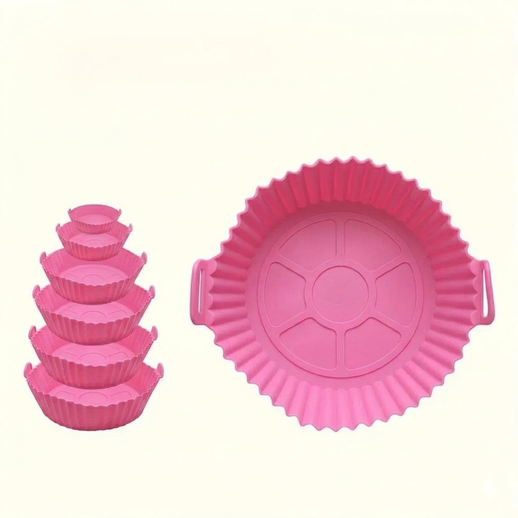 Set de 6 moldes de silicón para freidora de aire