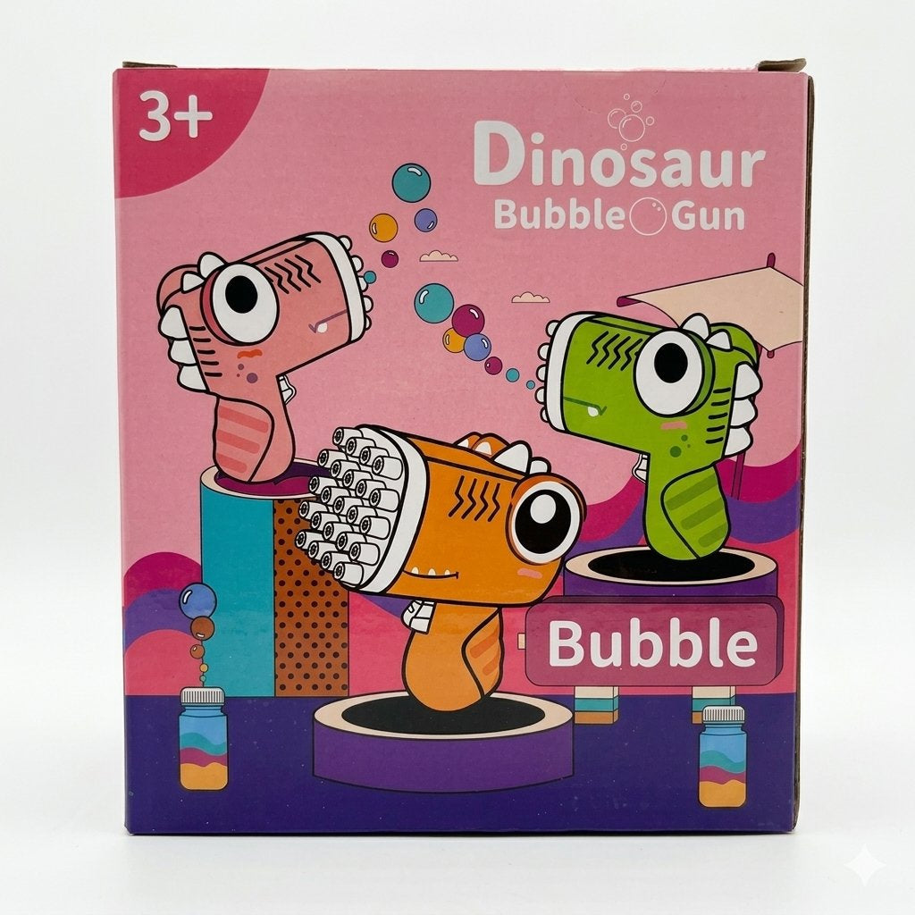 Pistola de burbujas Dinosaur