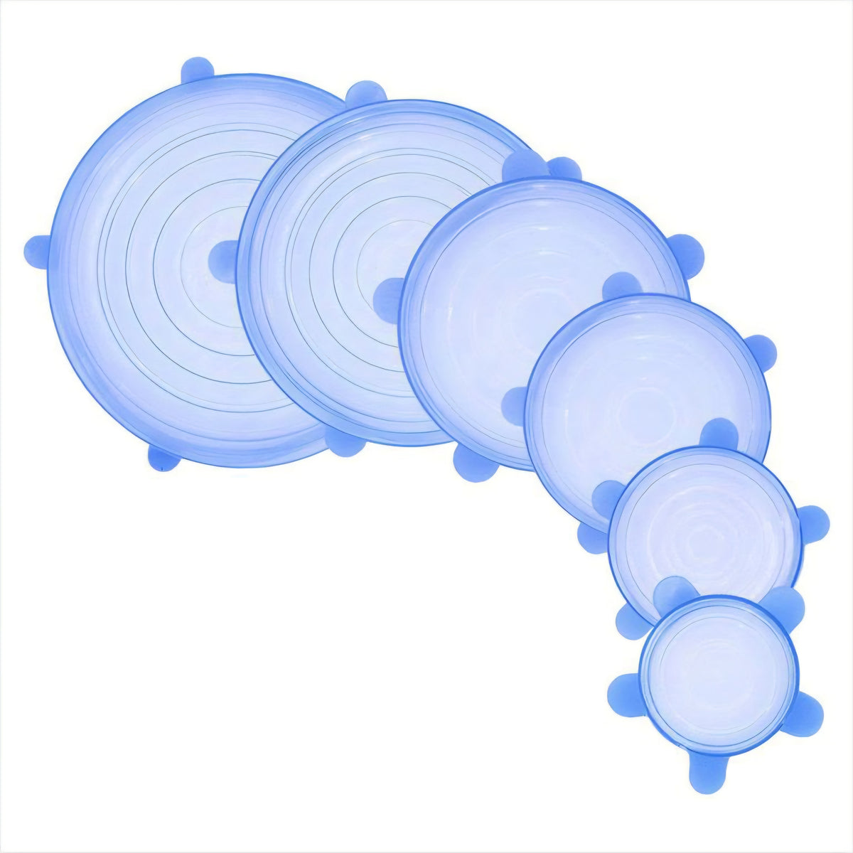 Set de 6 tapaderas de silicón