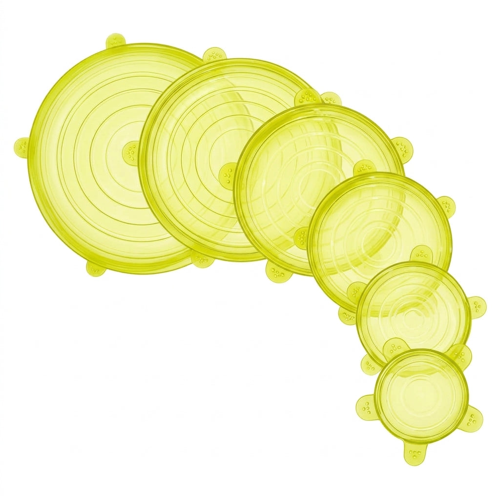 Set de 6 tapaderas de silicón