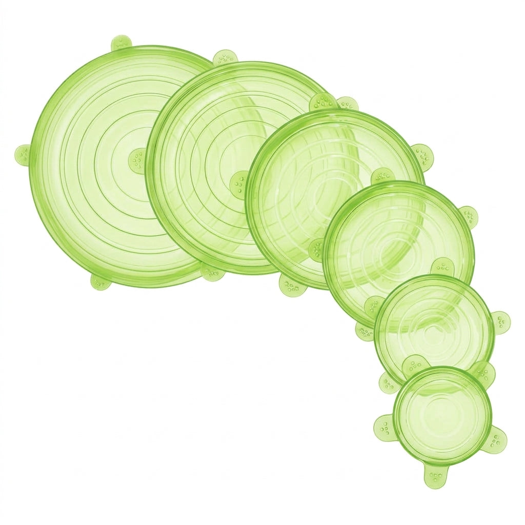 Set de 6 tapaderas de silicón