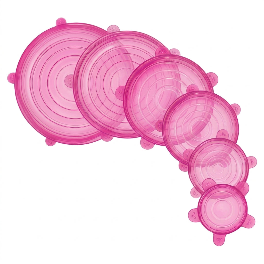Set de 6 tapaderas de silicón