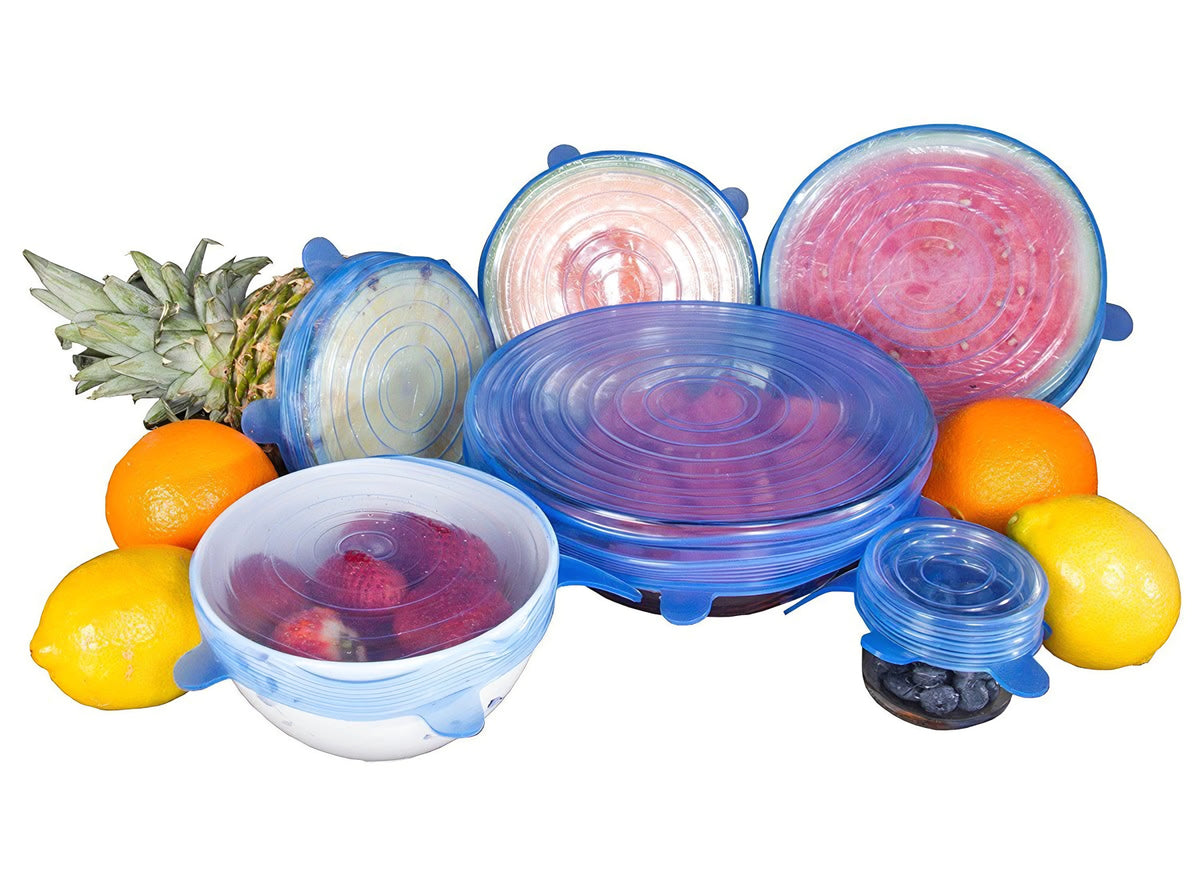 Set de 6 tapaderas de silicón