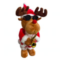 Venado navideño con saxofón